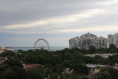 Одесса, вид с квартиры на парк Шевченко