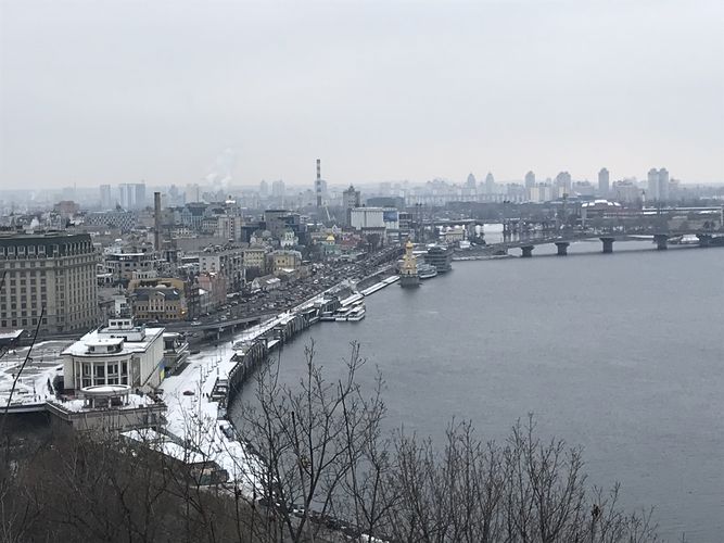 Панорамный вид на Киев